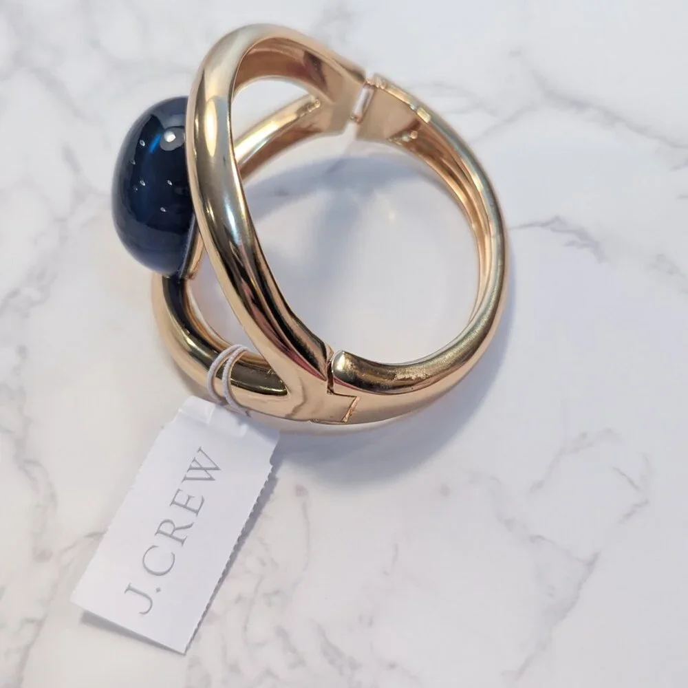 J.Crew Glass Stone Cuff Bracelet